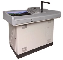 All-plastic plastic-steel combination audio-video podium multimedia class teacher console