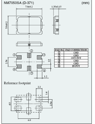90MHz crystal filter SMD 5 * 7MM
