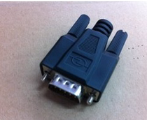 Connector DB9 pin white glue black mold shell
