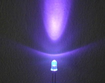 LED Luminotron 3MM White Hair Purple banknote lamp UV lamp New F3 in-line lamp Ball wavelength 390-400