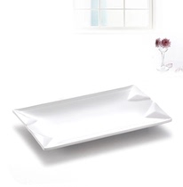 High-grade imitation porcelain A5 melamine rectangular plate Restaurant sausage plate Fish plate Hotel fruit plate Sashimi plate Drop-resistant plastic plate