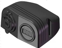 Voltmeter display combination cigarette lighter car dual-position cigarette lighter car waterproof power seat