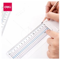 Effective test ruler 71983 transparent caliper test coated caliper multi-function answer caliper student test