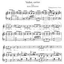Don Juan vedrai carino Youll see (honey please listen to me) Vocal piano accompaniment score