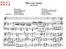 Handel Rod Linda My Dear Lover mio caro bene sound score piano accompaniment score