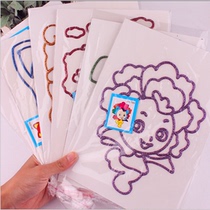 Crown promotion 16K gold pastel edge glue painting children's puzzle manual painting baking painting creative coloring painting filling