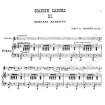 Salasati Spanish Dance: Andalusa Romantic Music for Violin and Piano Ensemble Score (with score)