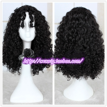Witch Ge Duo magic hair long hair Princess black curly hair instant noodles roll explosion head cos wig