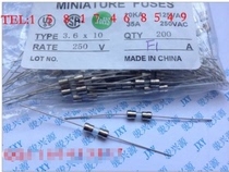 Fast melting fuse glass with pins F1A250V 3 6 * 10