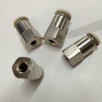 White high quality air connector internal thread through PCF4-M5 PCF6-01 PCF8-02 PCF10-03