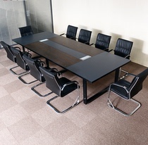 Shanghai office furniture board environmental protection conference table Negotiation table Guest training meeting strip table Office long table and chair