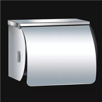 Stainless steel toilet paper rack waterproof paper box roll paper rack barrel toilet tissue box sanitary paper box