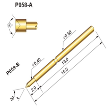 Huarong probe PCB spring thimble test probe test needle test probe needle sleeve P058-A