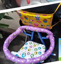 New electric car child seat bicycle pedal motorcycle front anti-collision head pillow mat tram baby