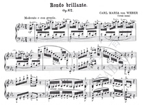 Webers Magnificent Rondo in E flat major Op 62 for Solo Piano