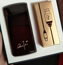 Creative personality windproof lighter charging USB electronic cigarette lighter charging lighter Lady portable fashion gift