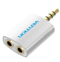 Weixun BDAW0 couple headphone splitter 3 5mm one-to-two audio adapter 1 to 2 extension cable sharer