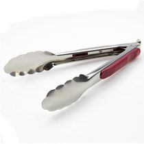 Stainless steel non-slip plastic handle clip bread clip barbecue clip steak clip buffet food clip