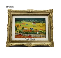 French tourism culture creative commemorative gift boutique famous painting Van Gogh Als wheat field three-dimensional refrigerator sticker
