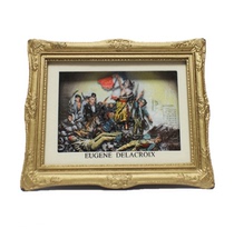 French tourism culture creative commemorative gifts boutique famous painting refrigerator stickers Delacroix free guide people