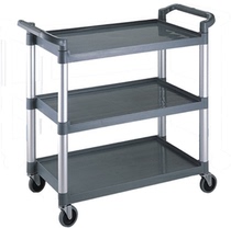 Whirlwind 2003 enhanced service car three layer tableware placed multi-function hand push cleaning car thickened plastic type