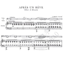 After Fu Leis Dream (Searching for a dream) Apres une Reve Cello Viola Piano Ensemble Score score