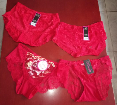 自选不同款式的4条,各款式均弹力适中、做工精致、花纹匀称、贴身穿着惬意、舒适,愿红色带来好运,超喜欢! 自选不同款式的4条,各款式均弹力适中、做工精致、花纹匀称、贴身穿着惬意、舒适,愿红色带来好运,超喜欢!