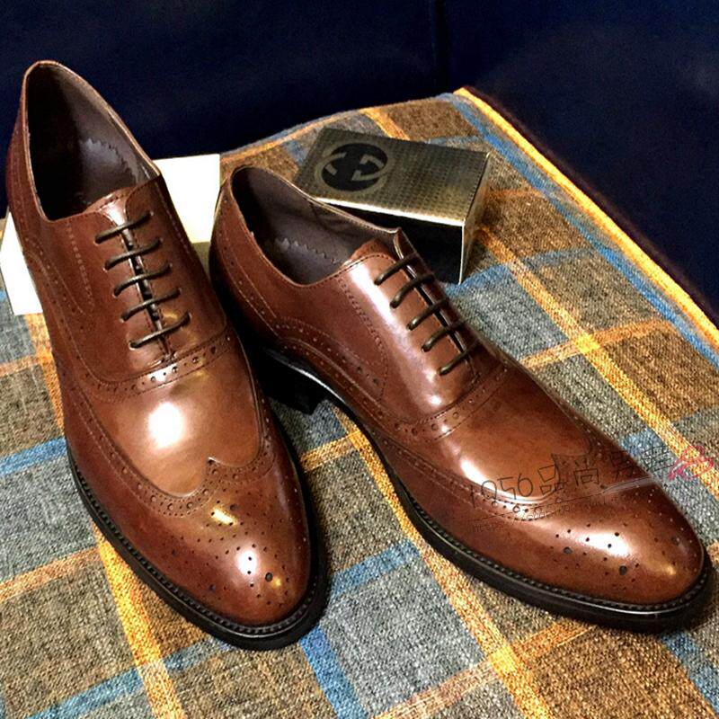 欧版牛皮男鞋商务正装尖头皮鞋 韩版潮男单鞋 英伦时尚结婚男鞋子_7折