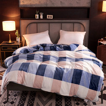 Flannel quilt cover winter coral velvet quilt cover single piece plus velvet winter thickened suede double-sided velvet wool 1 5 meters