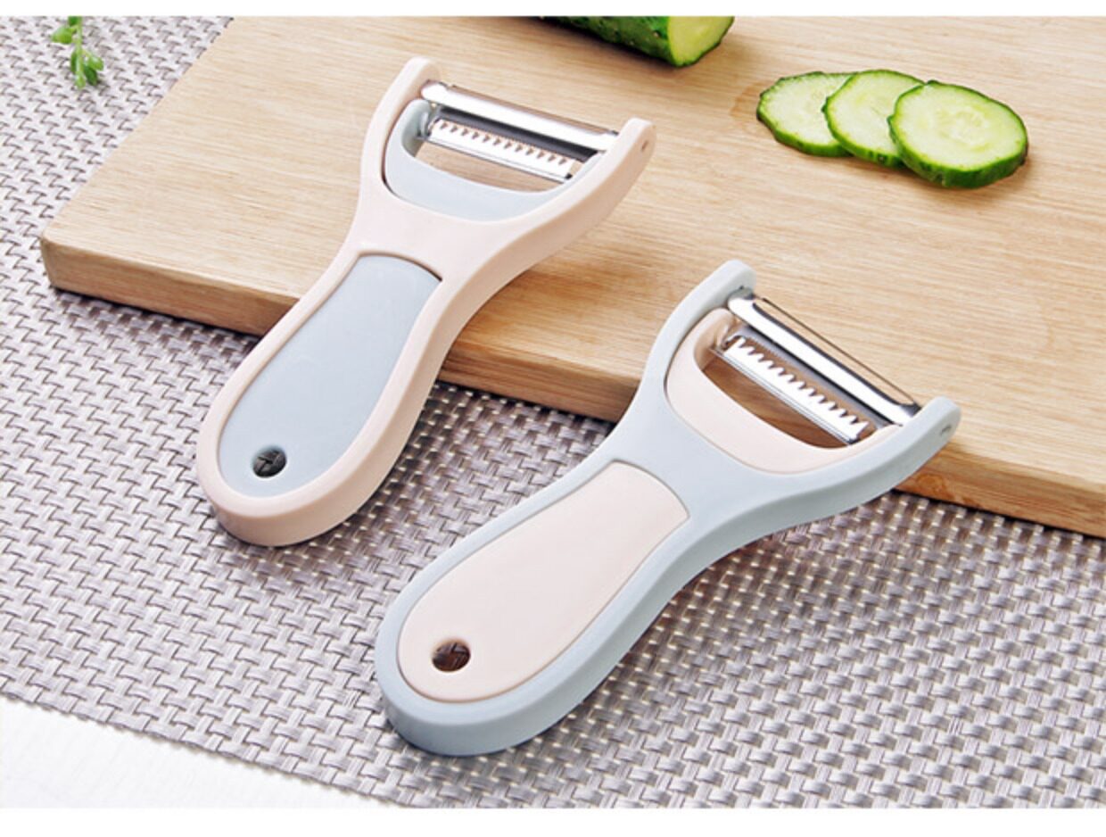 厨房多功能削皮刀不锈钢刨丝刀土豆瓜果刨丝器家用水果削皮器刨刀_双