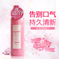 Japanese original imported Propolinse Binas propolis compound mouthwash 600ml cherry blossom bottle