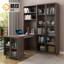Minimalist modern bookcase bookcase combination with glass door landing bookcase Nordic Home Economy Type of storage