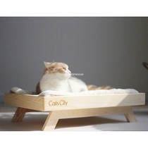 Pine wood cat bed CatsCity original design pet furniture cat sofa four seasons universal solid wood wear-resistant cat bed