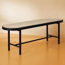 Nordic minimalist Shoes Stool Modern Solid Wood Vine Chengguan Strips Benches Light Extravagant Bed Tail Bench Restaurant Benches