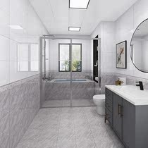 Toilet anti-slip floor Kitchen Bathroom bathroom Toilet Bathroom 300x600 Wall brick Kitchen Grey Tile Abrasion Resistant