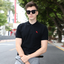 (89 yuan for two)Summer polo shirt short-sleeved mens loose Paul lapel T-shirt mens large size business half sleeve