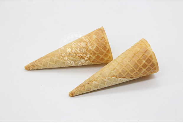 华夫脆皮甜筒壳商用冰淇淋雪糕粉机冰激凌壳蛋卷筒400只 蛋筒脆皮_双