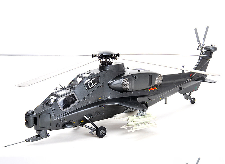 1:24铝合金武直十武装直升机模型 直10 中国梦男人商务礼品摆件