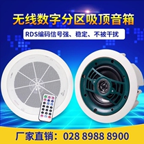 Wireless active ceiling sound Wireless radio FM receiving speaker Ceiling speaker Bluetooth speaker with amplifier