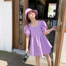 NextElsa girl dress with dress 2022 Summer new children casual dress CUHK Fashion Nets Red Princess Dress