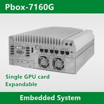 Embedded industrial computer #Machine Vision Pbox-7160G independent GPU computing Q370 mobile HPC workstation