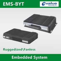 Embedded industrial computer#Avalue Technology EMS-BYT Atom E3845 Celeron J1900 fanless wide temperature host