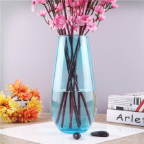 Eurostyle minimalist Fear Dragon Egg Floral Fugui Bamboo Glass Vase Water Bacon Big Color Flower Arrangement Transparent Living Room Pendulum