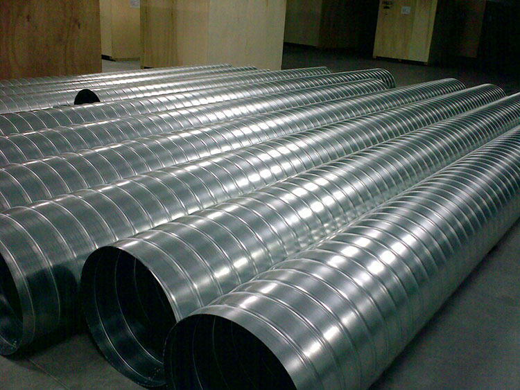 批发镀锌白铁皮螺旋风管烟囱排气管油烟机排烟管圆形通风管道