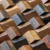 Old Boat Triangle Solid TV Background Bar Restore Physical Decoration Hall Painting