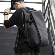 Hong Kong Tide Brand Mens Backpack Large Capacity Fashion Backpack Waterproof Nylon Travel Computer Bag College Students School Bag