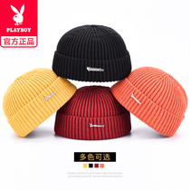 Playboy hat male cold hat face small Korean version of tide melon leather hat autumn and winter yuppie rogue hat hip hop hat