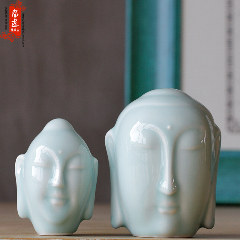 Jingdezhen ceramic Buddha by hand in the first place, the sitting room porch creative zen tea room household decoration town house