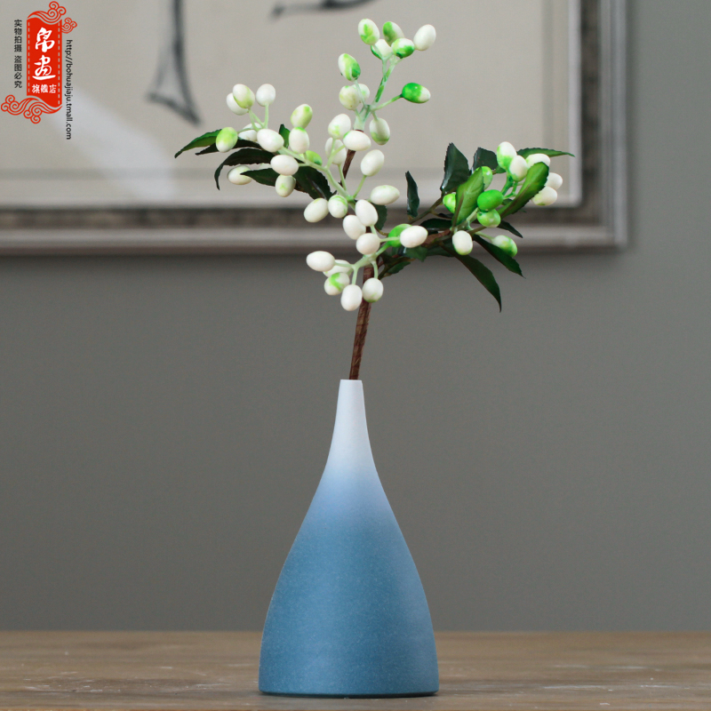 Jingdezhen ceramic vase household adornment European - style dried flower creative living room wine table flower arranging flowers, furnishing articles