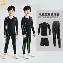 Kids Tights Training Clothes Boys Primary School Students Autumn Winter Bottoming Speedo Dry Basketball Soccer Sport Suit Girls